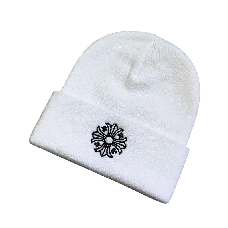 Chrome Hearts Plus Cross Beanie White OKLU20261012