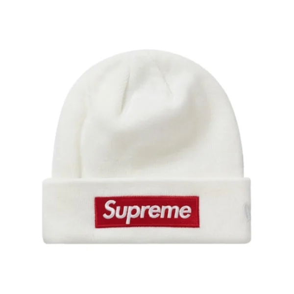 Supreme New Era Box Logo Beanie (FW21) White OKLU20261047