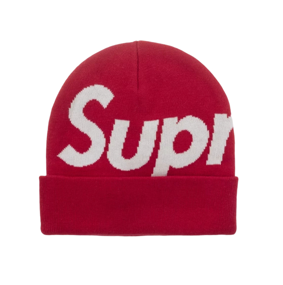 Supreme Big Logo Beanie (FW25) Red OKLU20261048