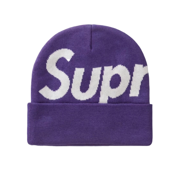 Supreme Big Logo Beanie (FW25) Purple OKLU20261050