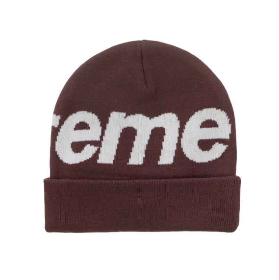 Supreme Big Logo Beanie (FW25) Brown OKLU20261051