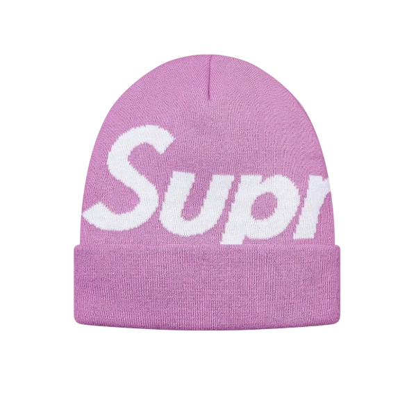 Supreme Big Logo Beanie (FW17) Light Purple OKLU20261053