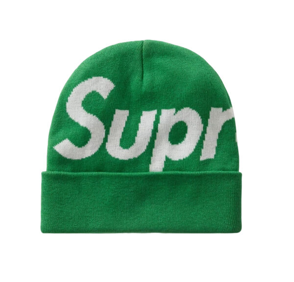 Supreme Big Logo Beanie Beanie (FW23) Green OKLU20261054