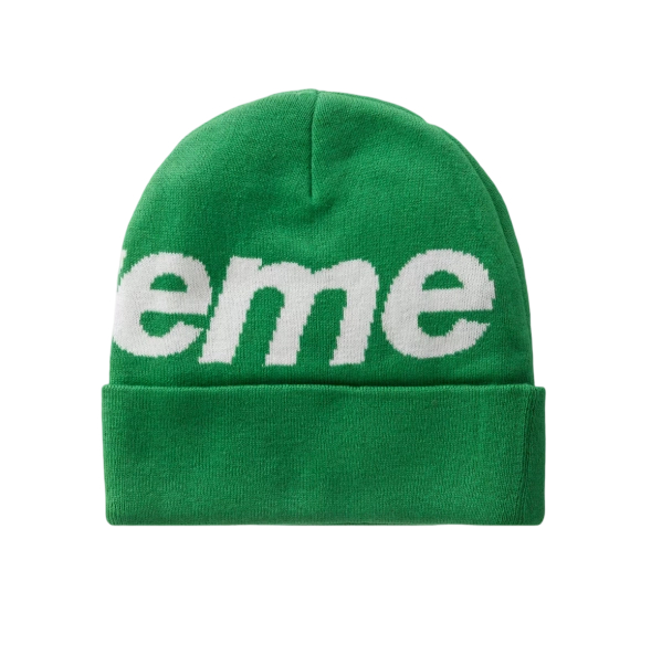 Supreme Big Logo Beanie Beanie (FW23) Green OKLU20261054