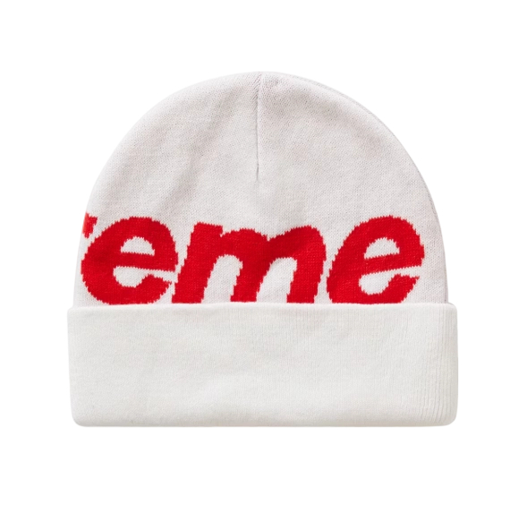 Supreme Big Logo Beanie (FW20) White OKLU20261055