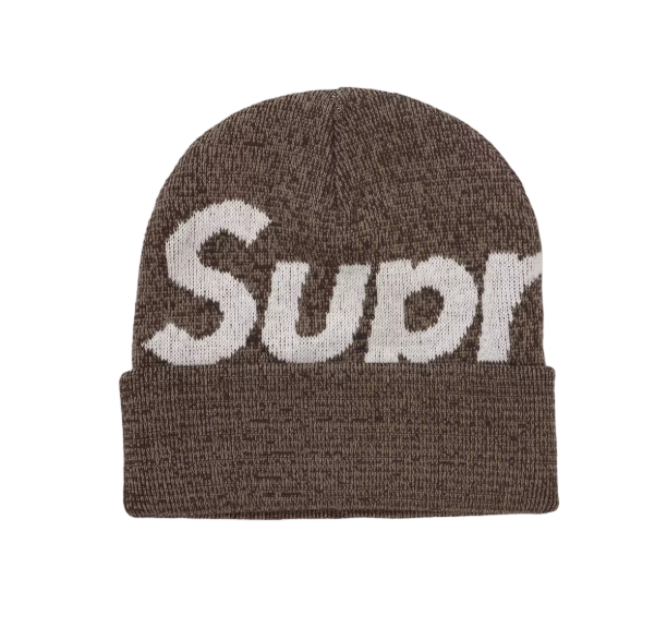 Supreme Big Logo Beanie (FW21) Brown Static OKLU20261057