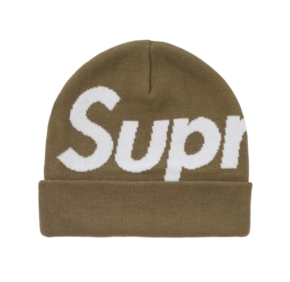 Supreme Big Logo Beanie (FW24) Olive OKLU20261058