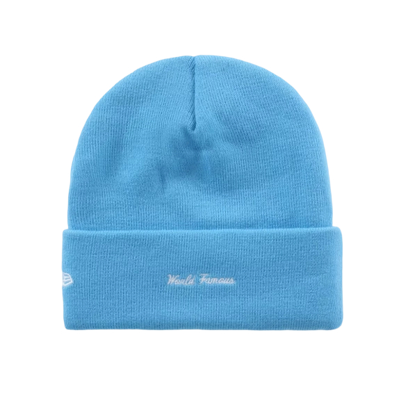 Supreme New Era Box Logo Beanie (FW25) Cyan OKLU20261064