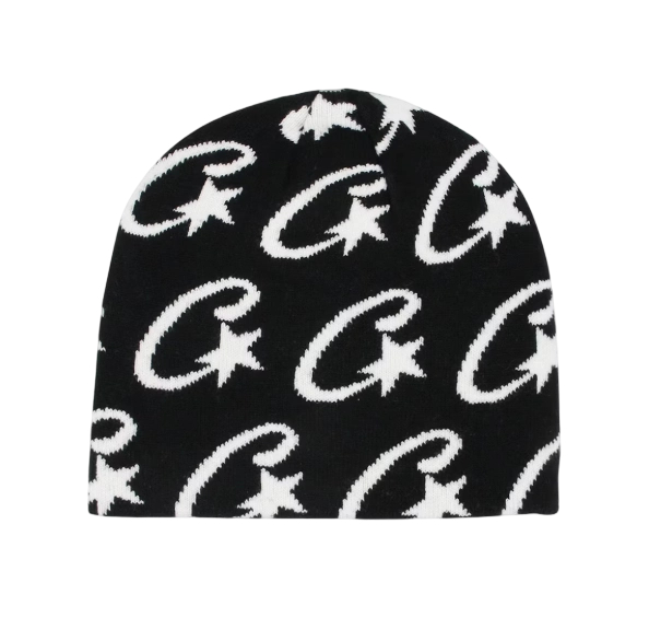 Corteiz Cstarz Monogram Beanie Black OKLU20261069