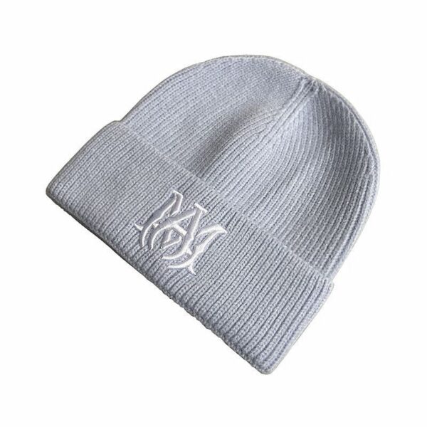 AMIRI Logo Script Beanie Beige light blue OKLU20261102