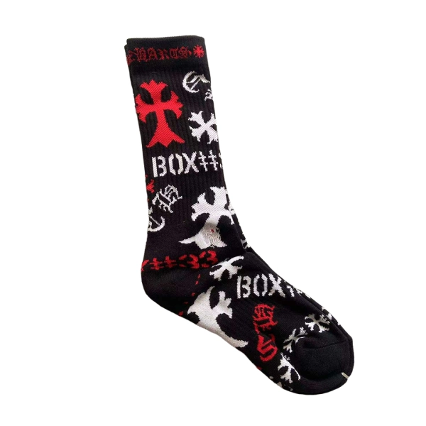 Chrome Hearts Foti Socks Multicolor White/black/red OKLU20261107