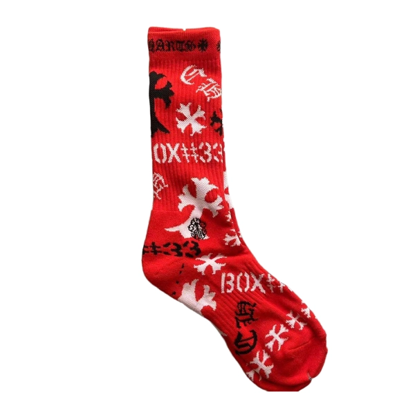 Chrome Hearts Foti Socks Multicolor White/black/red OKLU20261107
