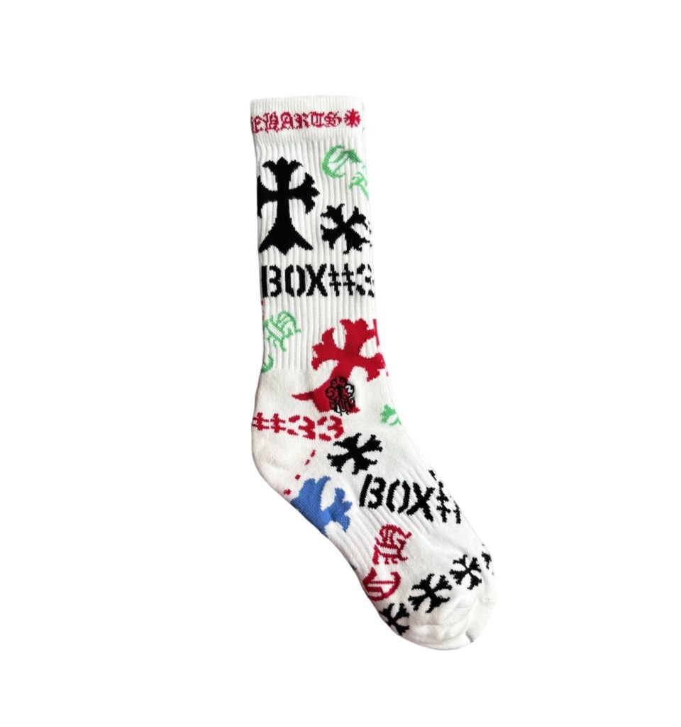 Chrome Hearts Foti Socks Multicolor White/black/red OKLU20261107