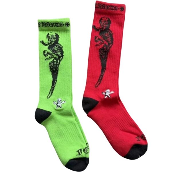 Chrome Hearts Foti Socks Multicolor Green/red OKLU20261109