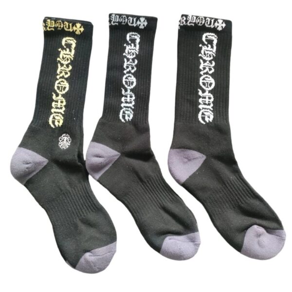 Chrome Hearts CH Socks Black Blue/ White/Yellow OKLU20261111