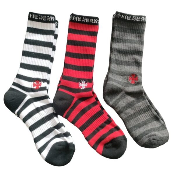 Chrome Hearts Multi Color Pattern Socks Red/White/Black OKLU20261114