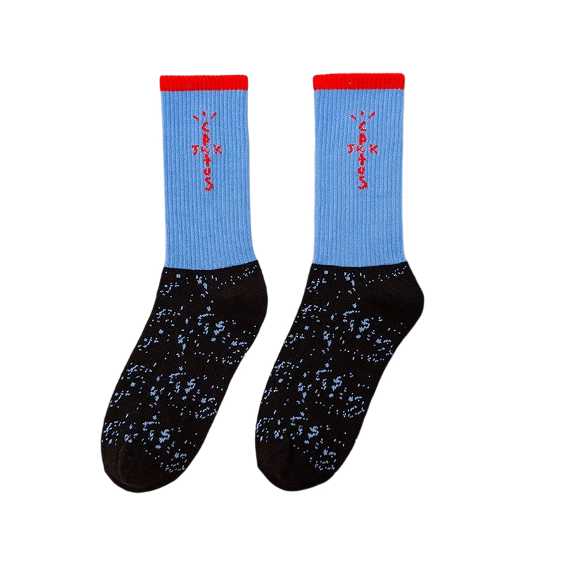 Travis Scott Socks Blue letters OKLU20261121