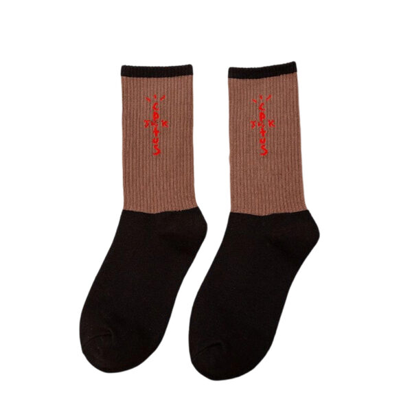 Travis Scott Coffee letters Socks OKLU20261123