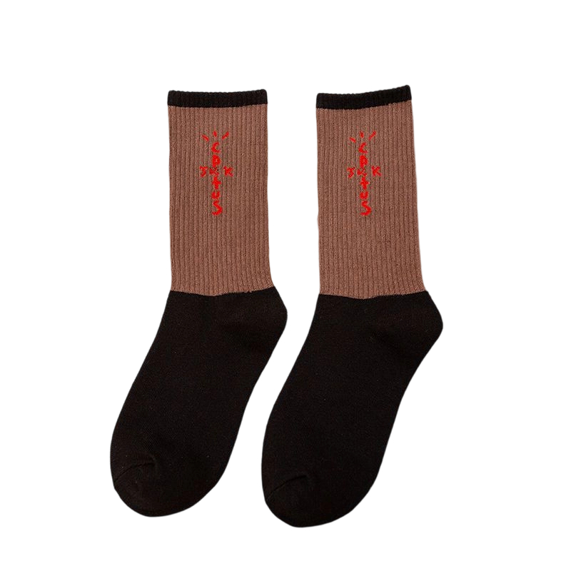 Travis Scott Coffee letters Socks OKLU20261123
