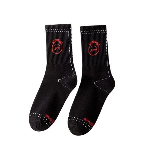 Travis Scott Black Ghost Face Socks OKLU20261139
