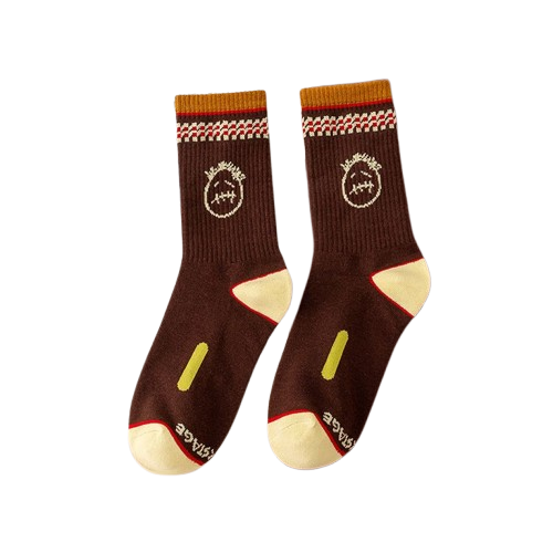 Travis Scott Coffee Grimace Socks OKLU20261140