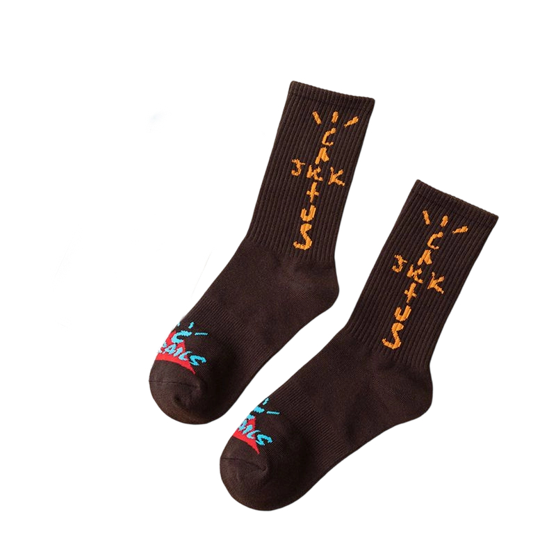Travis Scott Socks dark brown OKLU20261148