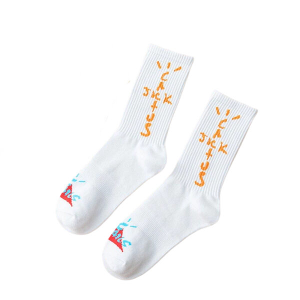 Travis Scott Socks Grey white OKLU20261149