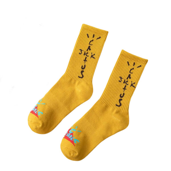Travis Scott Socks ginger yellow OKLU20261150