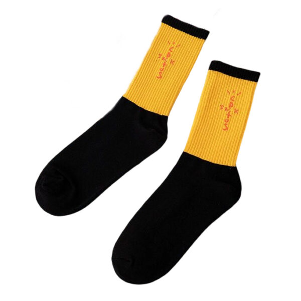 Travis Scott Yellow Letter Socks OKLU20261154