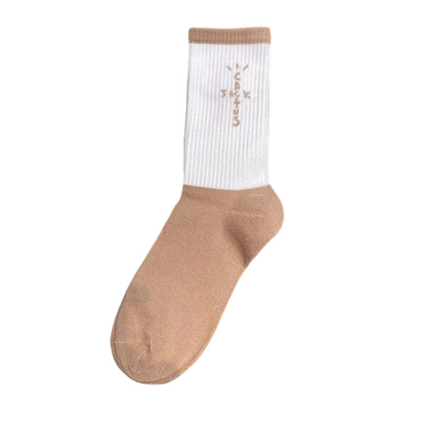 Travis Scott Mocha Alphabet Socks OKLU20261156