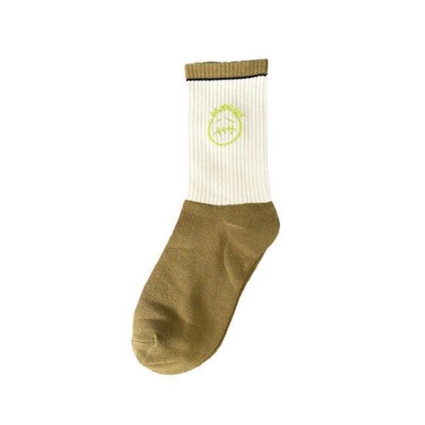 Travis Scott Green Face Socks OKLU20261158