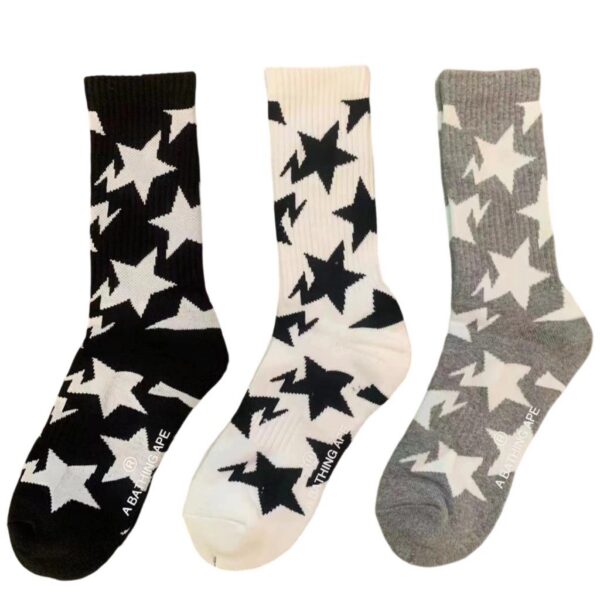 BAPE Socks Grey/black/white OKLU20261183