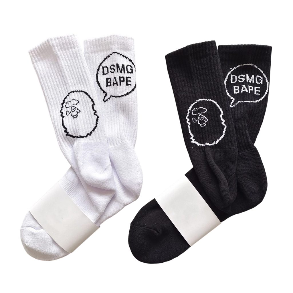 BAPE Socks White/Black OKLU20261185