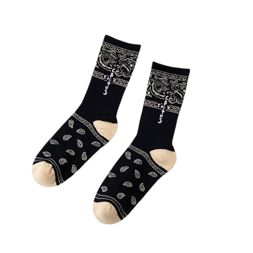 Travis Scott Cashew Flower Deep Blue Alphabet Socks OKLU20261189