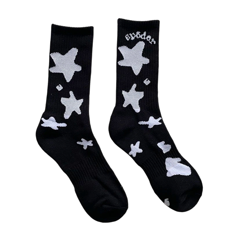 Sp5der Spiderweb-print Sock Black OKLU20261192