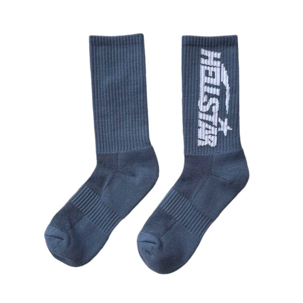 Sp5der Spiderweb-print Sock Sapphire blue OKLU20261198