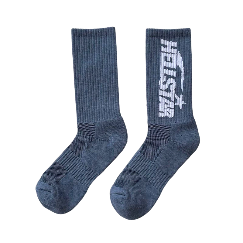 Sp5der Spiderweb-print Sock Sapphire blue OKLU20261198