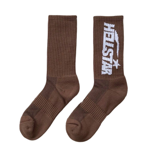 Sp5der Spiderweb-print Sock Brown OKLU20261199