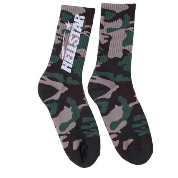 Sp5der Spiderweb-print Sock Camouflage Green OKLU20261203