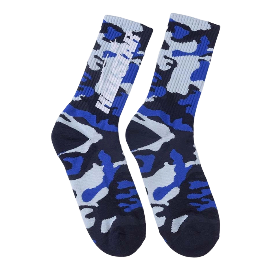 Sp5der Spiderweb-print Sock camouflage blue OKLU20261204