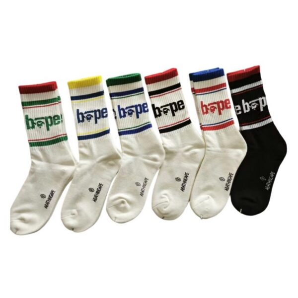 BAPE Socks Multi-color pattern OKLU20261207