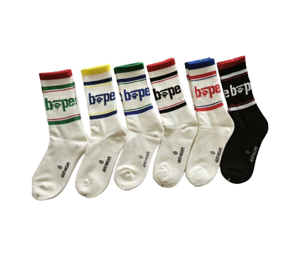 BAPE Socks Multi-color pattern OKLU20261207