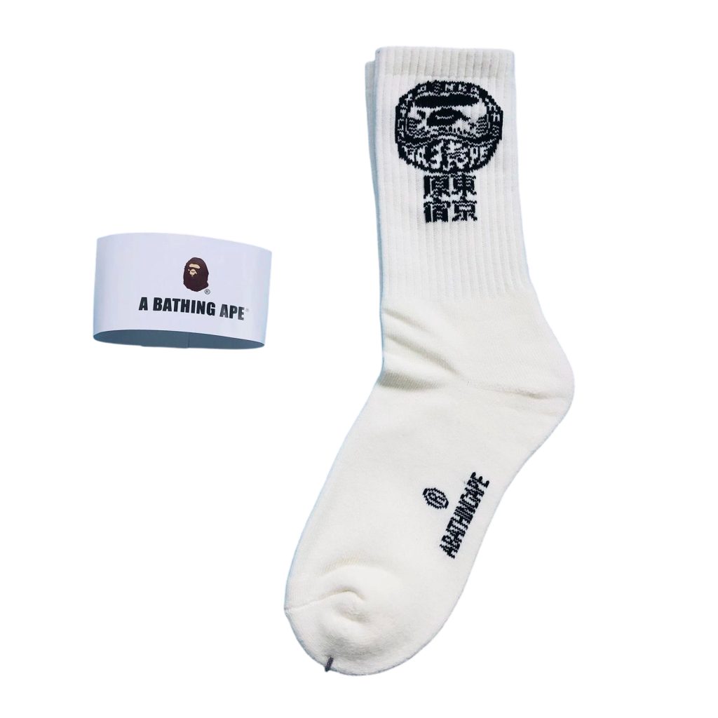 BAPE Socks White/black/gray OKLU20261208