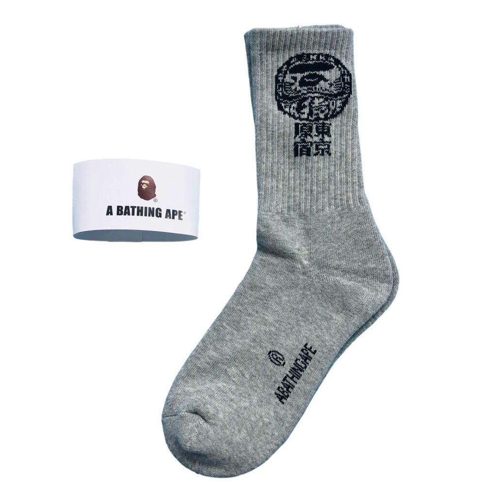 BAPE Socks White/black/gray OKLU20261208