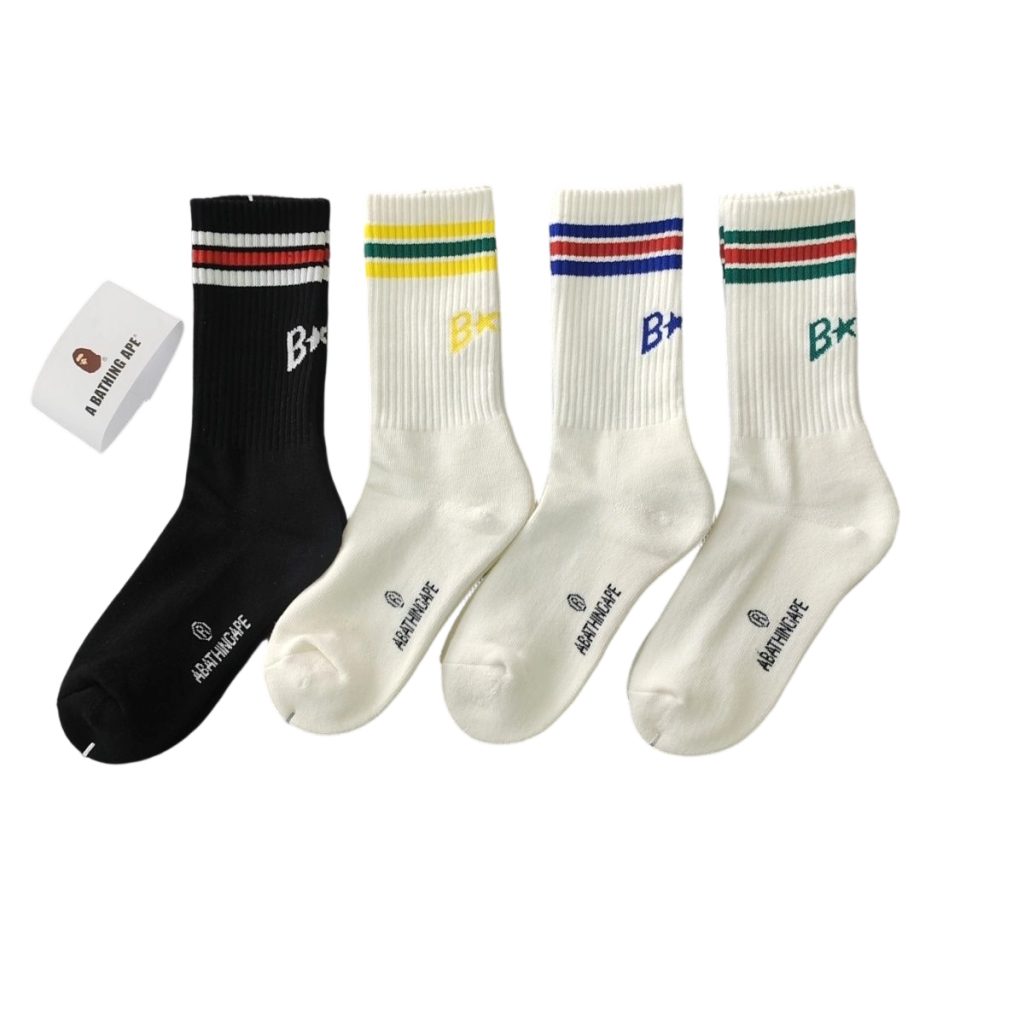 BAPE Stripe multi-color pattern Socks OKLU20261209