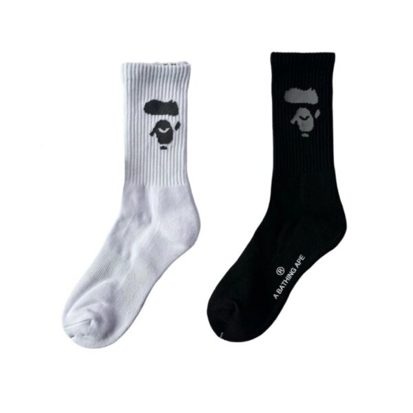 BAPE White/black Socks OKLU20261212