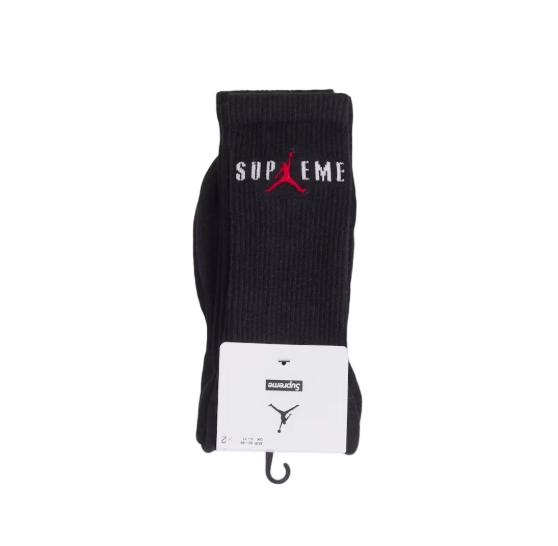 Supreme Jordan Crew Socks Black OKLU20261217