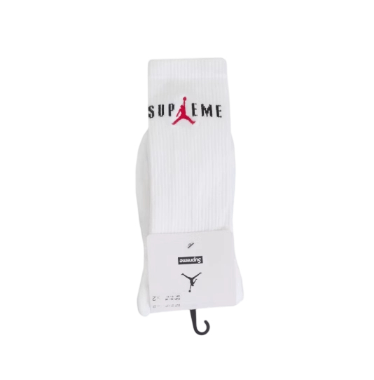 Supreme Jordan Crew Socks White OKLU20261218