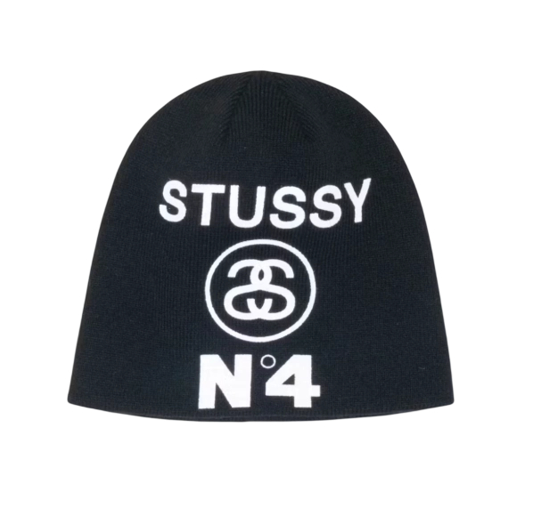 Stussy Number 4 Skullcap Beanie Black OKLU20261228