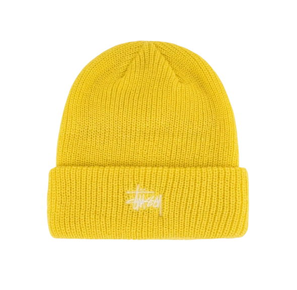 Stussy Basic Cuff Beanie Yellow OKLU20261240